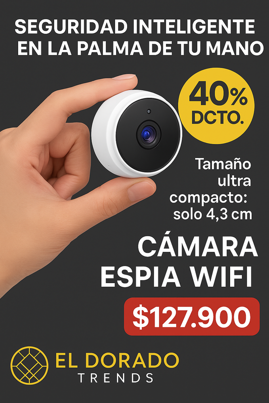 Mini Cámara de Seguridad WiFi Espía – Compacta, Discreta y Potente (FK22B-133)